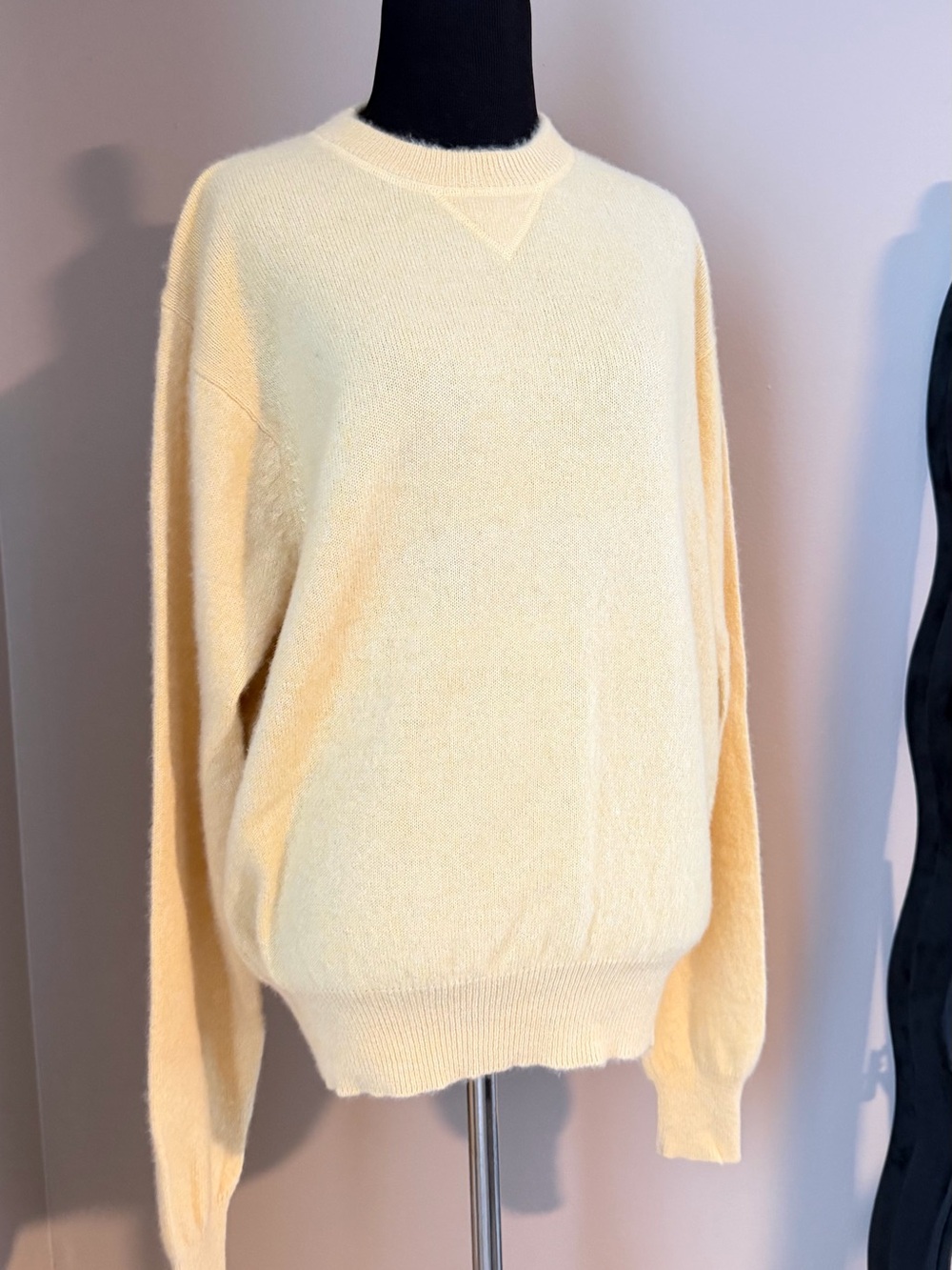 Lord & Taylor 2-Ply Cashmere Knit Pullover Sweater Pastel Yellow Men's / Unisex